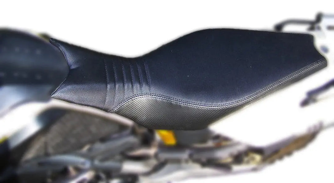 Seat Concepts Komfort Foam &amp; Cover Kit BMW G650 Xchallenge / Xmoto (Abbildung zeigt Sitzbezug Black Semi-Grip)