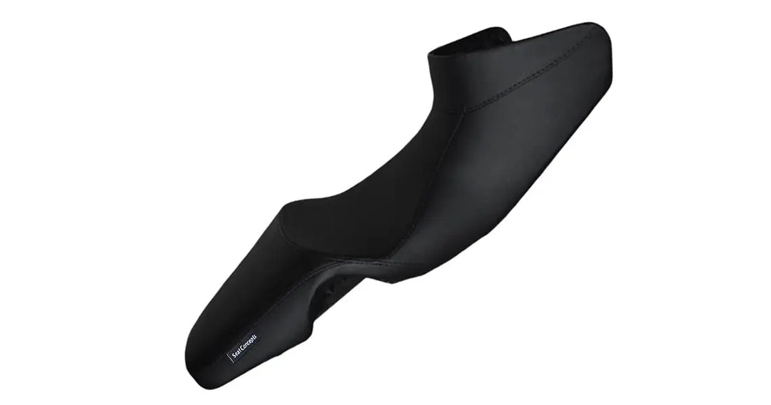 Seat Concepts Komfort Foam &amp; Cover Kit BMW F650 GS / G650 GS, Black Semi-Grip, Seiten Black Carbon Fiber
