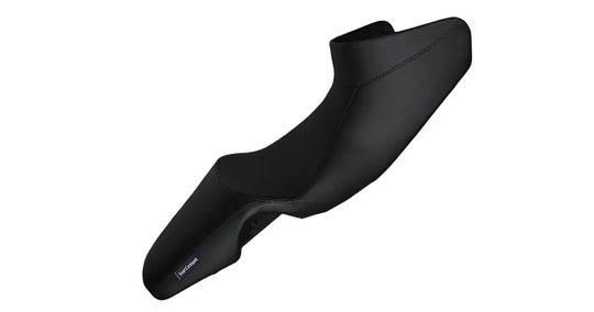 Seat Concepts Komfort Foam &amp; Cover Kit BMW F650 GS / G650 GS, Black Semi-Grip, Seiten Black Carbon Fiber (Abbildung zeigt Standardhöhe)