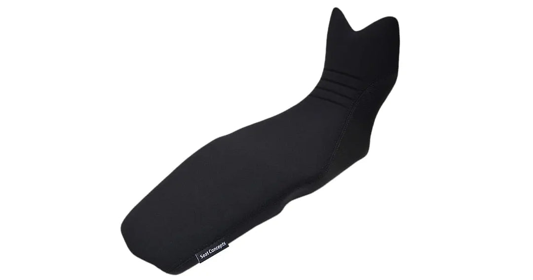 Seat Concepts Komfort-Sitzbank BMW F650 GS / F700 GS / F800 GS, Black Sandpaper, Seiten Black Carbon Fiber