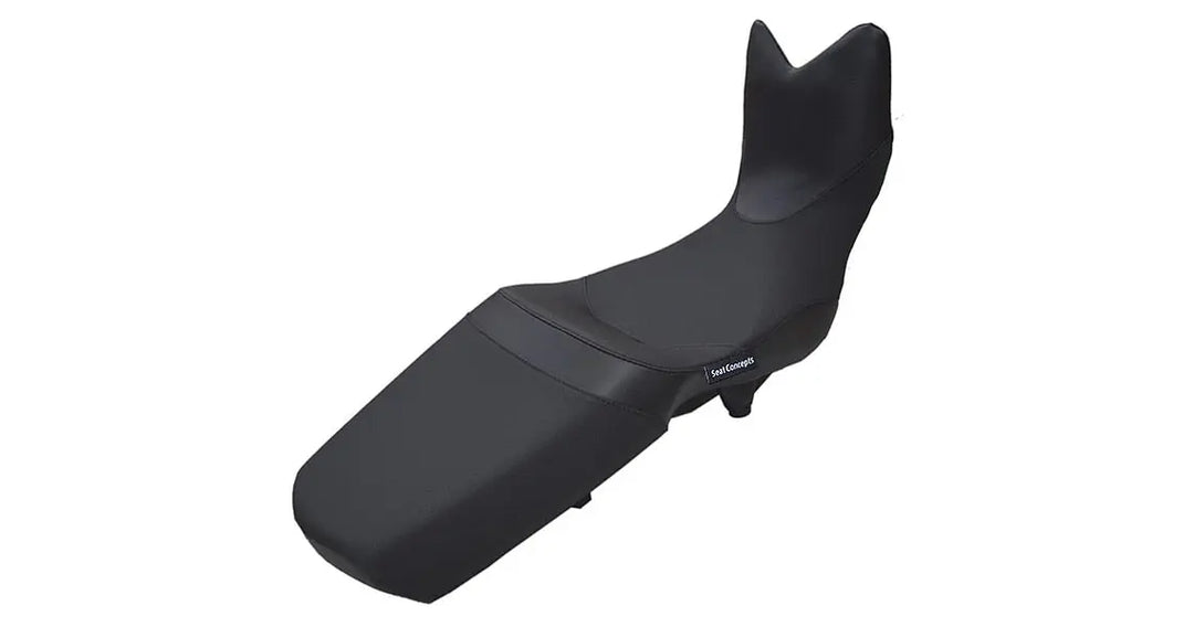 Seat Concepts Komfort Foam &amp; Cover Kit BMW F800 GS Adventure, Black Sandpaper, Seiten Black Carbon Fiber