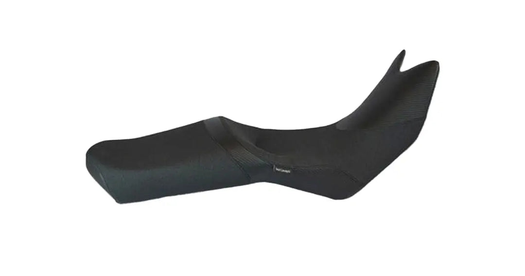 Seat Concepts Komfort Foam &amp; Cover Kit BMW F800 GS Adventure, Black Sandpaper, Seiten Black Carbon Fiber