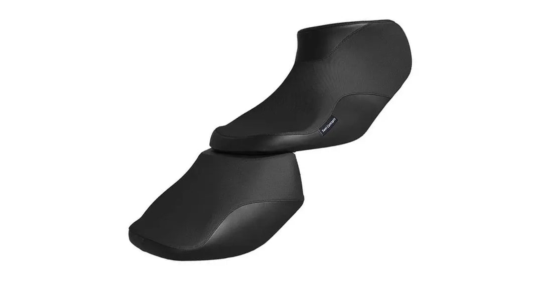 Seat Concepts Komfort Front &amp; Rear Foam &amp; Cover Kit BMW R1100 RT / R1150 RT, Black Semi-Grip, Seiten Black Vinyl