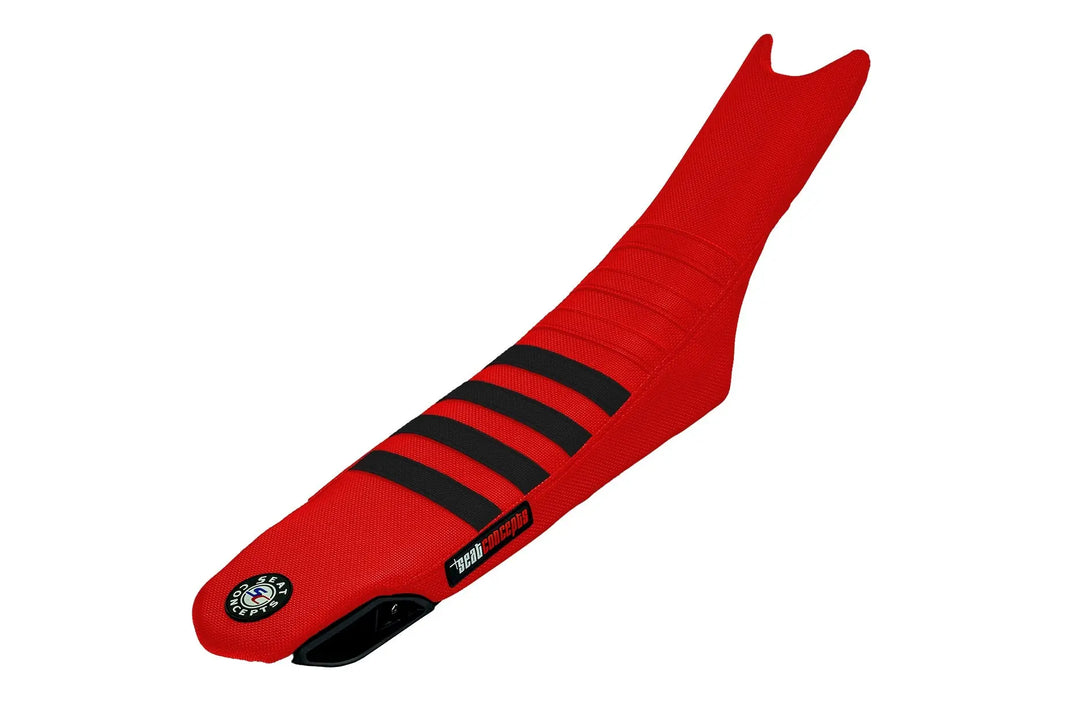 Seat Concepts Race 2.0 Foam &amp; Cover Kit Ducati Desmo450 MX, Blood Red Wire / Blood Red Wire / Black Wire