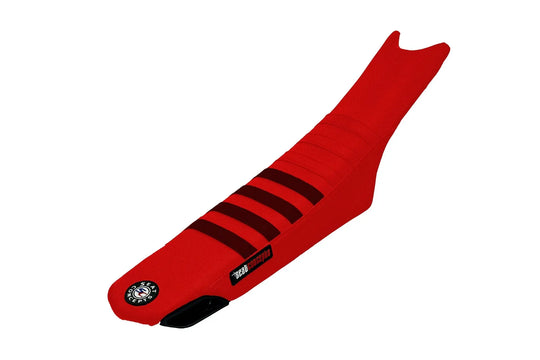 Seat Concepts Race 2.0 Foam &amp; Cover Kit Ducati Desmo450 MX, Blood Red Wire / Blood Red Wire / Black Wire
