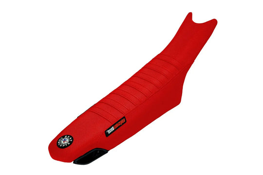 Seat Concepts Race 2.0 Foam &amp; Cover Kit Ducati Desmo450 MX, Blood Red Wire / Blood Red Wire / Blood Red Wire