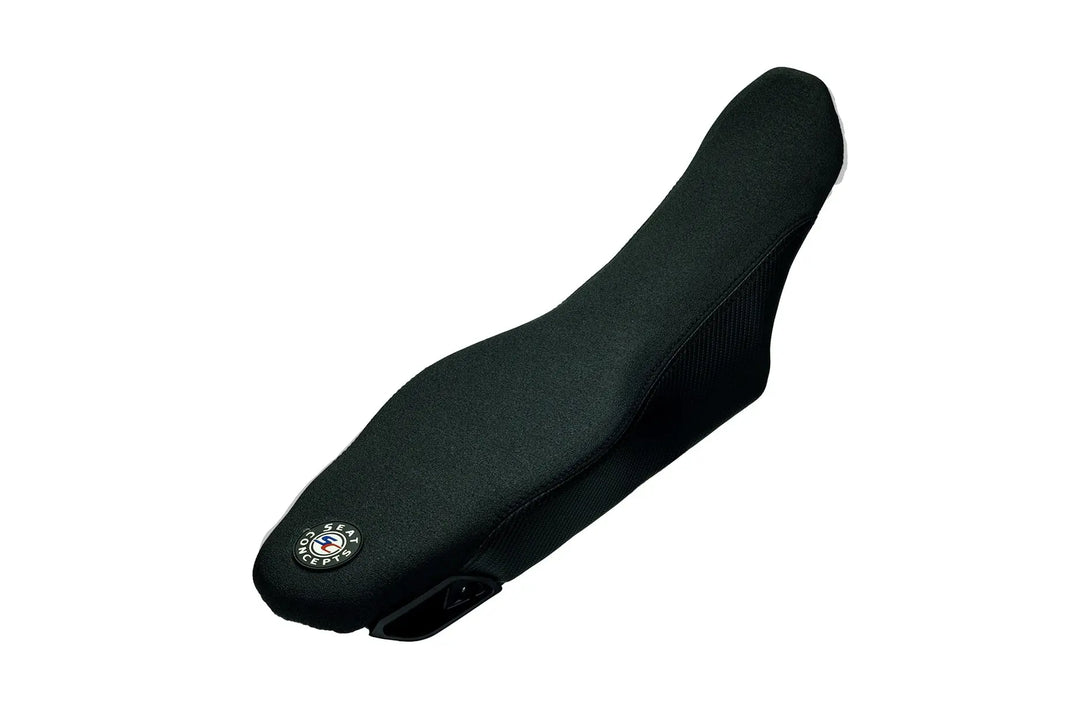 Seat Concepts Komfort Foam &amp; Cover Kit Ducati Desmo450 EDS, Black Sandpaper, Seiten Black Carbon Fiber