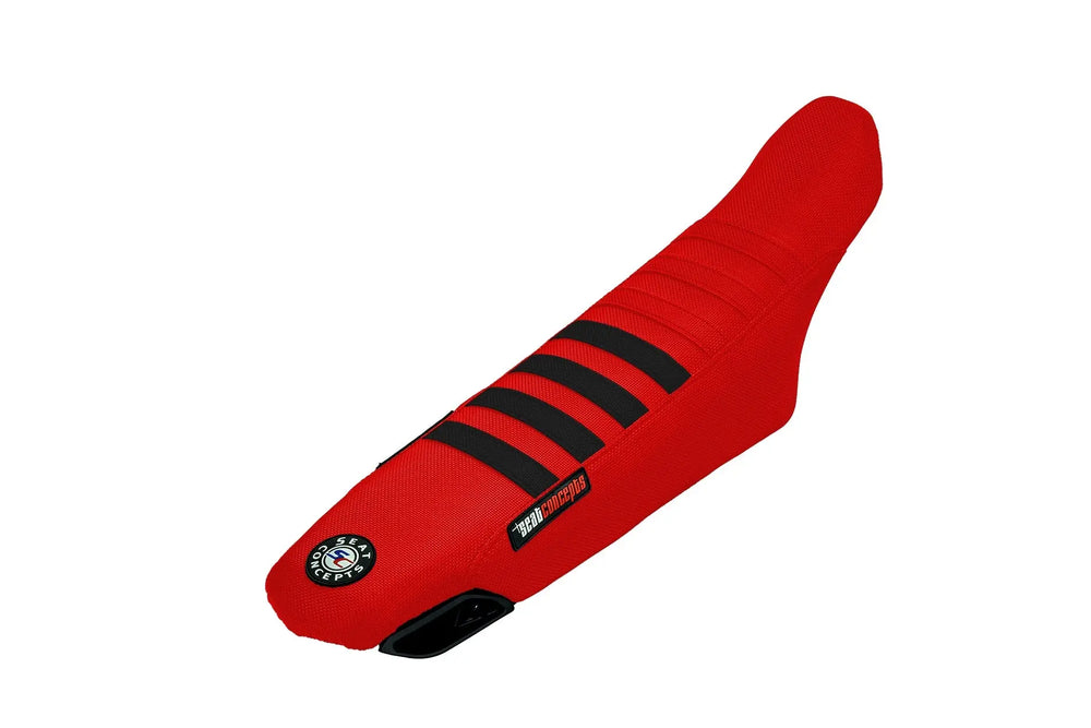 Seat Concepts Race 2.0 Foam & Cover Kit Ducati Desmo450 EDS, Blood Red Wire / Blood Red Wire / Black Wire