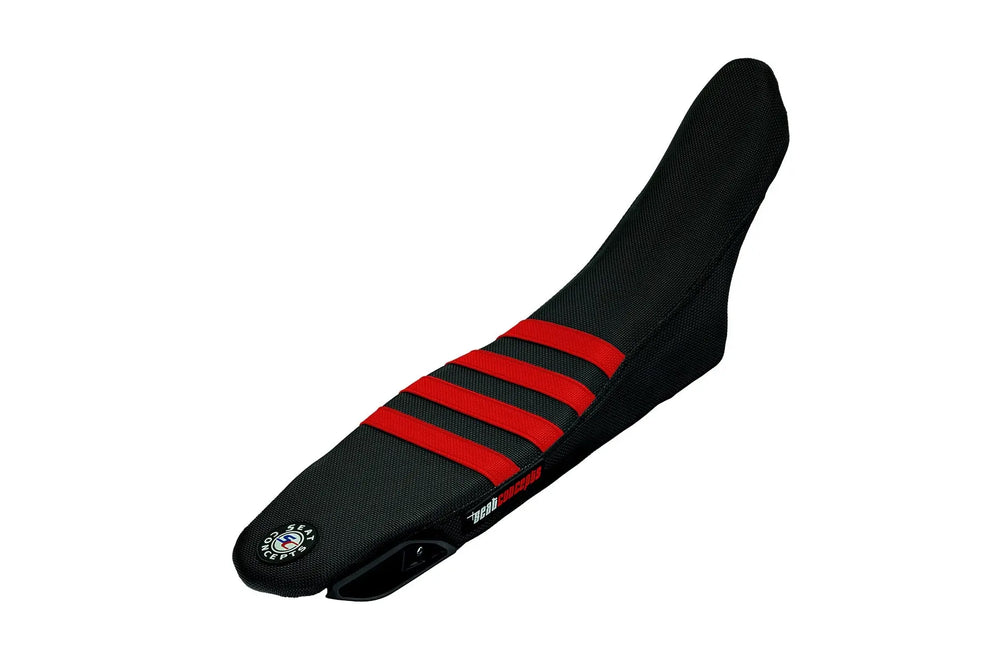Seat Concepts Element Foam & Cover Kit Ducati Desmo450 EDS, Black Wire / Black Wire / Blood Red Wire