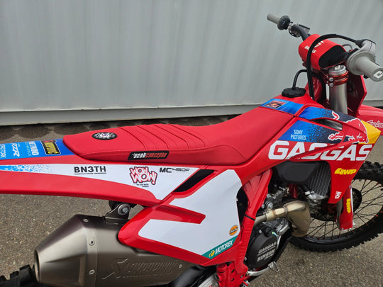 Seat Concepts Element Sitzbank GASGAS EC / MC, Blood Red Wire / Blood Red Wire / Blood Red Wire