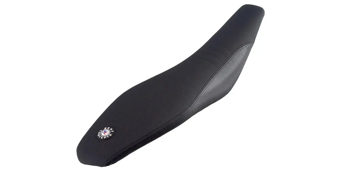 Seat Concepts Komfort-Sitzbank XL GASGAS EC / MC, Black Sandpaper, Seiten Black Carbon Fiber