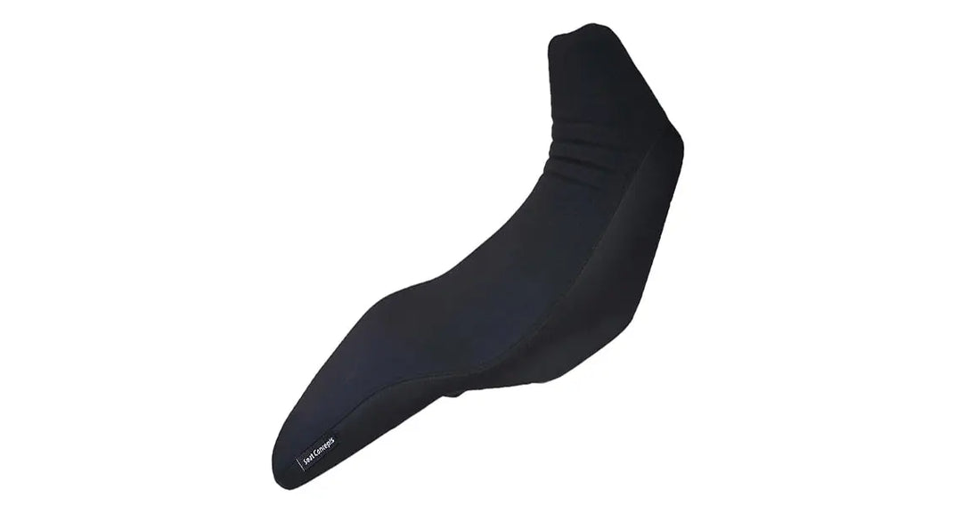 Seat Concepts Komfort Foam &amp; Cover Kit Honda CB500X / NX500, Black Sandpaper, Seiten Black Carbon Fiber