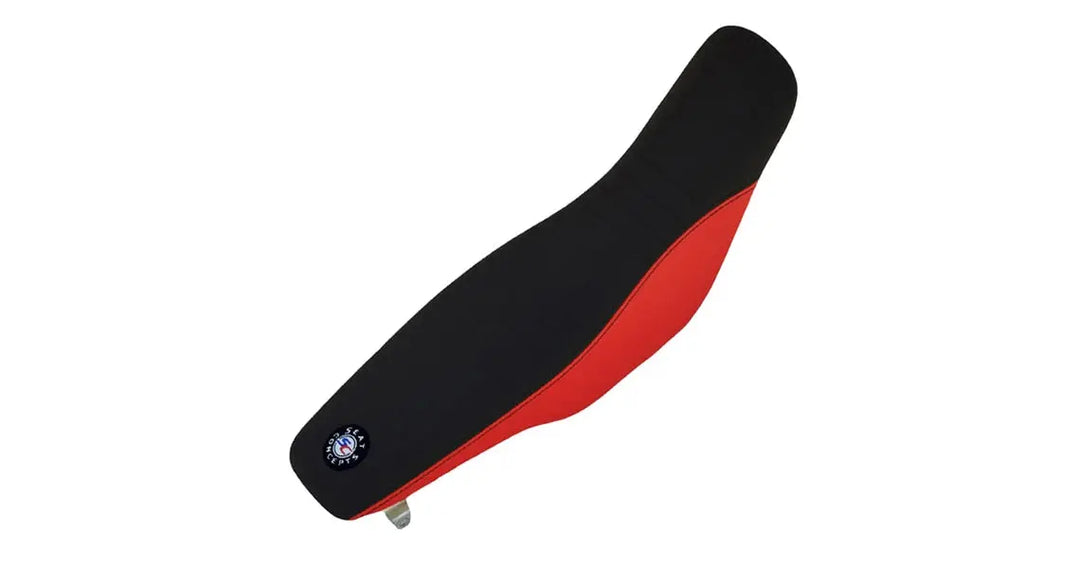 Seat Concepts Komfort Foam &amp; Cover Kit Honda CRF250X, Black Sandpaper, Seiten Red Carbon Fiber