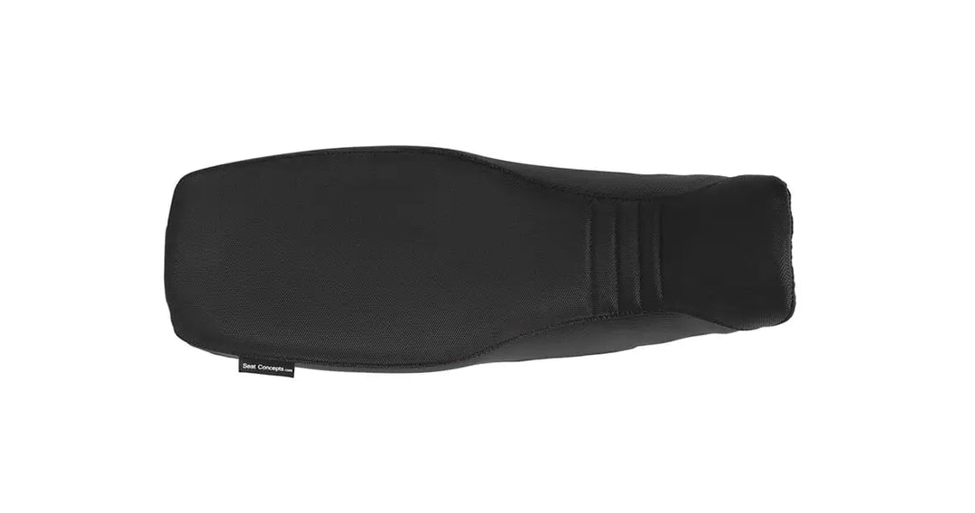 Seat Concepts Komfort Foam &amp; Cover Kit Honda XR250R / XR400R, Black Semi-Grip, Seiten Black Carbon Fiber