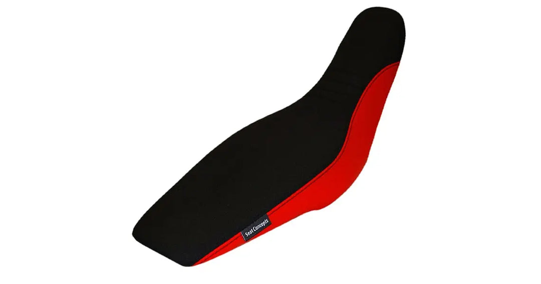 Seat Concepts Komfort-Sitzbank XL Honda CRF450X, Black Sandpaper, Seiten Red Carbon Fiber