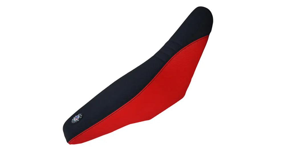 Seat Concepts Komfort-Sitzbank Honda CRF450X, Black Sandpaper, Seiten Red Carbon Fiber