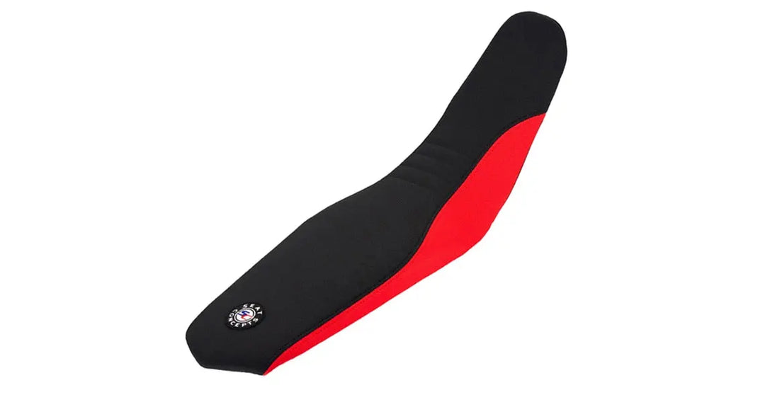 Seat Concepts Komfort-Sitzbank Honda CRF450R / CRF250R / CRF450L, Black Semi-Grip, Seiten Red Semi-Grip (Abbildung zeigt die niedrige Ausführung)