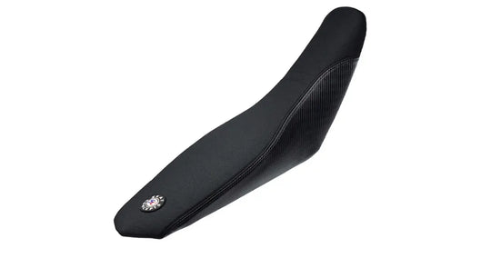 Seat Concepts Komfort-Sitzbank Honda CRF450R / CRF250R / CRF450L, Black Semi-Grip, Seiten Black Carbon Fiber