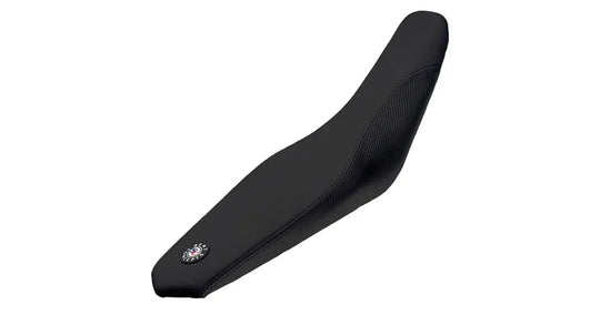 Seat Concepts Komfort-Sitzbank XL Honda CRF450R / CRF250R / CRF450L, Black Sandpaper, Seiten Black Carbon Fiber