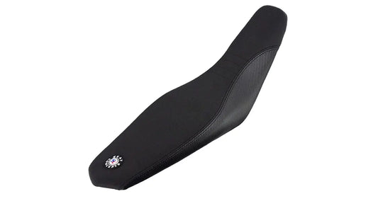 Seat Concepts Komfort-Sitzbank Honda CRF450R / CRF250R / CRF450L, Black Semi-Grip, Seiten Black Carbon Fiber