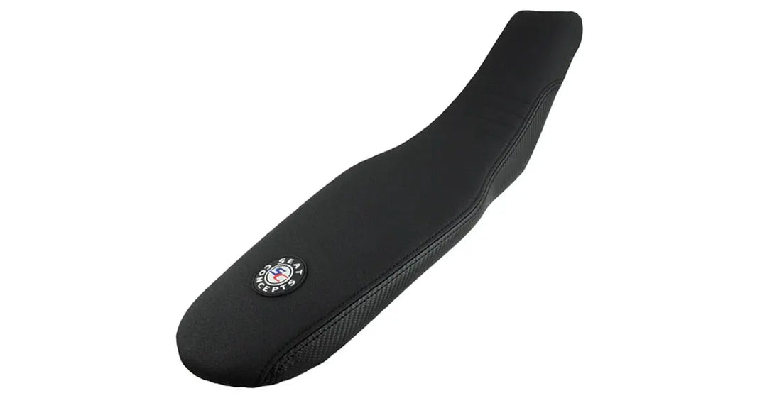 Seat Concepts Komfort-Sitzbank Honda CRF450R / CRF250R, Black Sandpaper, Seiten Black Carbon Fiber