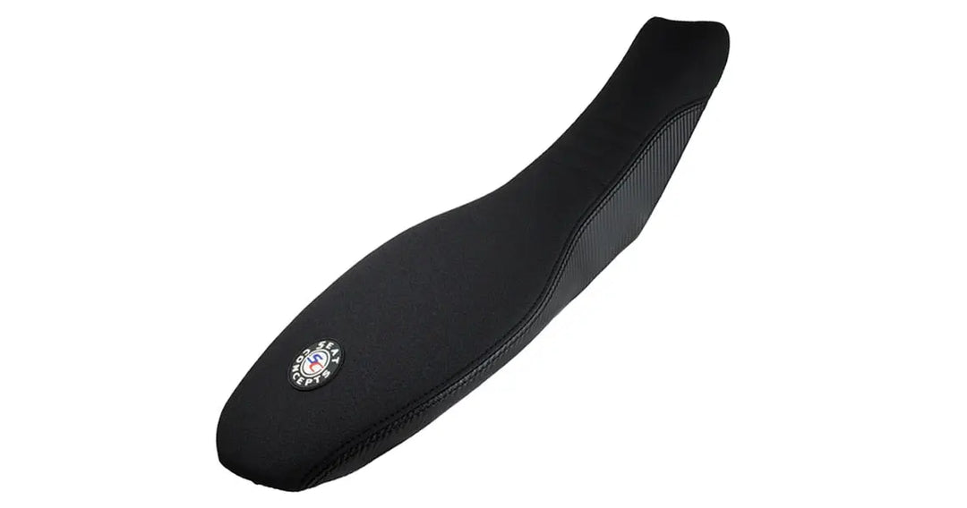 Seat Concepts Komfort-Sitzbank XL Honda CRF450R / CRF250R, Black Sandpaper, Seiten Black Carbon Fiber