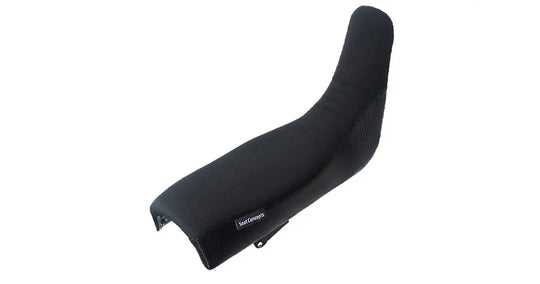 Seat Concepts Komfort-Sitzbank Honda XR600R / XR650L, Black Sandpaper, Seiten Black Carbon Fiber