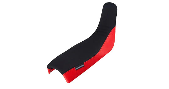 Seat Concepts Komfort-Sitzbank Honda XR600R / XR650L, Black Sandpaper, Seiten Red Carbon Fiber (Abbildung zeigt die niedrige Ausführung)