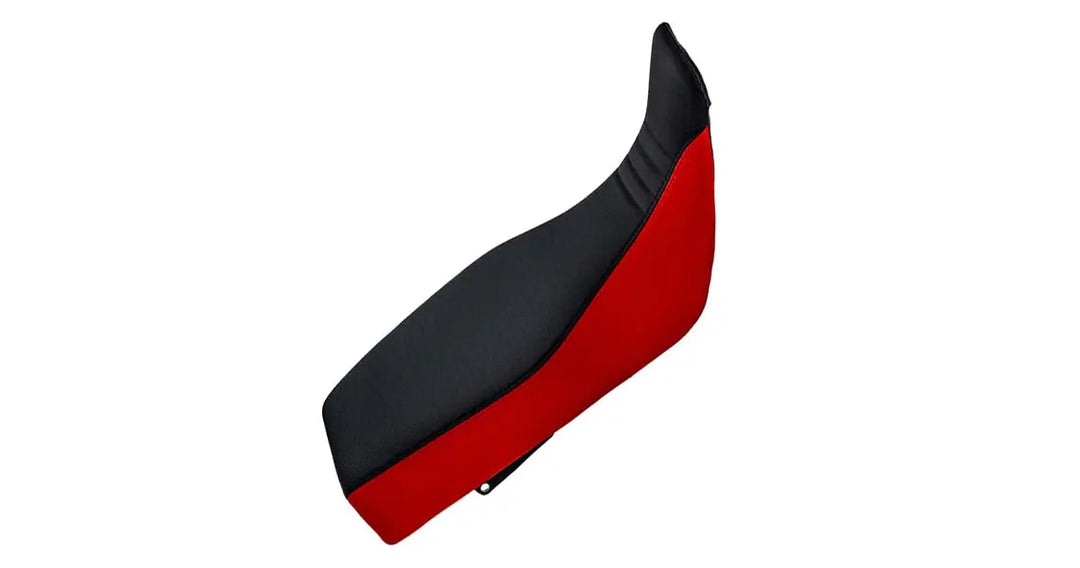 Seat Concepts Komfort-Sitzbank Honda XR600R / XR650L, Black Semi-Grip, Seiten Red Carbon Fiber
