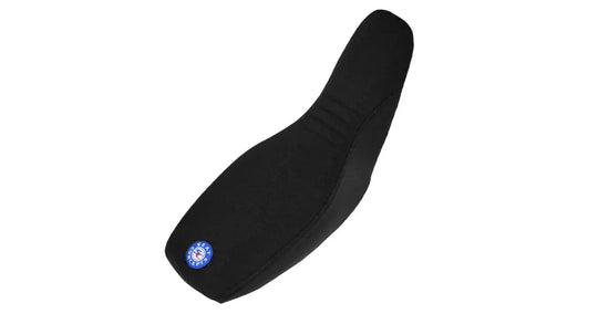 Seat Concepts Komfort Foam &amp; Cover Kit Honda XR650R, Black Semi-Grip, Seiten Black Carbon Fiber