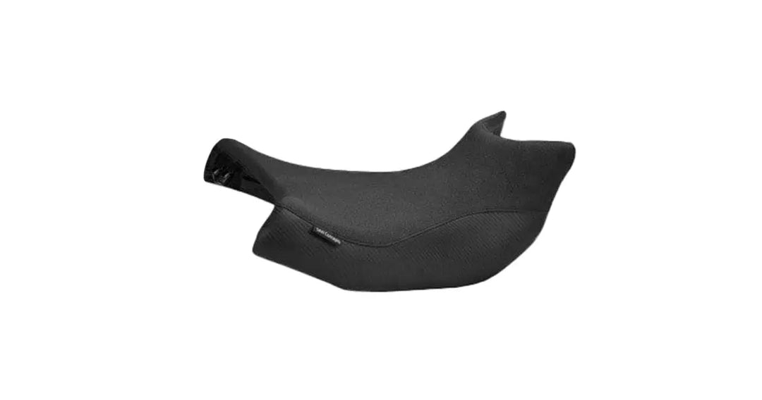 Seat Concepts Komfort Foam &amp; Cover Kit Honda NC700X / NC750X, Black Sandpaper, Seiten Black Carbon Fiber