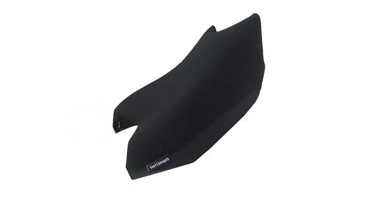 Seat Concepts Komfort Foam &amp; Cover Kit Honda NC700X / NC750X, Black Sandpaper, Seiten Black Carbon Fiber