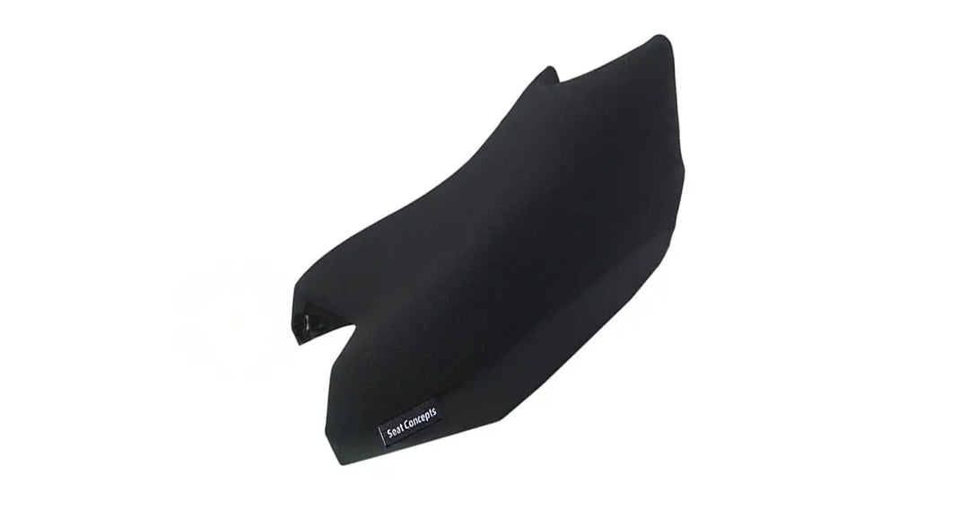 Seat Concepts Komfort Foam &amp; Cover Kit mit Soziusbezug Honda NC700X / NC750X, Black Sandpaper, Seiten Black Carbon Fiber