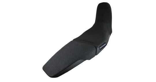 Seat Concepts Komfort-Sitzbank Honda CRF1100L Africa Twin, Black Sandpaper, Seiten Black Carbon Fiber