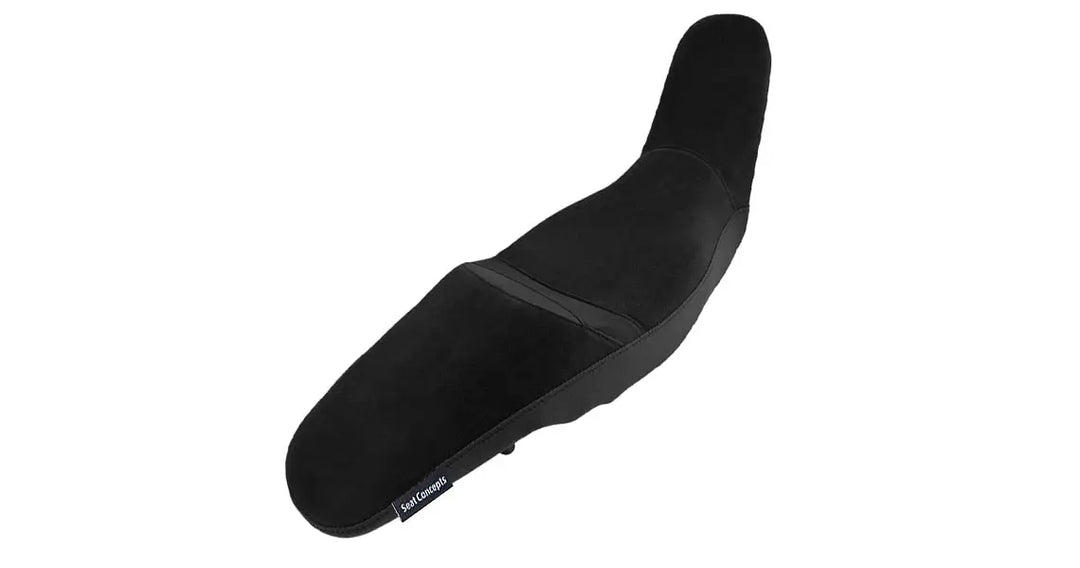 Seat Concepts Komfort-Sitzbank Honda CRF1100L Africa Twin, Black Semi-Grip, Seiten Black Carbon Fiber