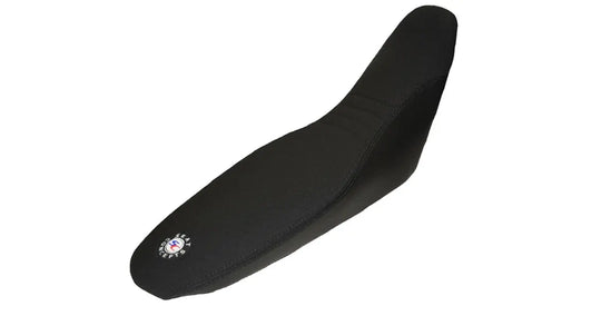 Seat Concepts Komfort Foam &amp; Cover Kit Husaberg FE / FX / FS, Black Sandpaper, Seiten Black Carbon Fiber, Naht schwarz