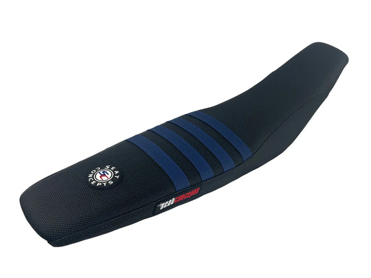 Seat Concepts Element Sitzbank Husqvarna FE / TE / FC / TC, Black Wire / Black Wire / Navy Blue Wire