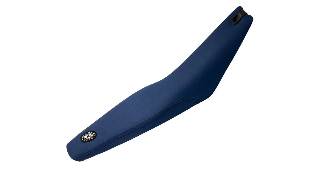 Seat Concepts Komfort-Sitzbank Husqvarna FE / TE / FC / TC, Midnight Blue Luna, Naht schwarz (Abbildung zeigt Standardhöhe)
