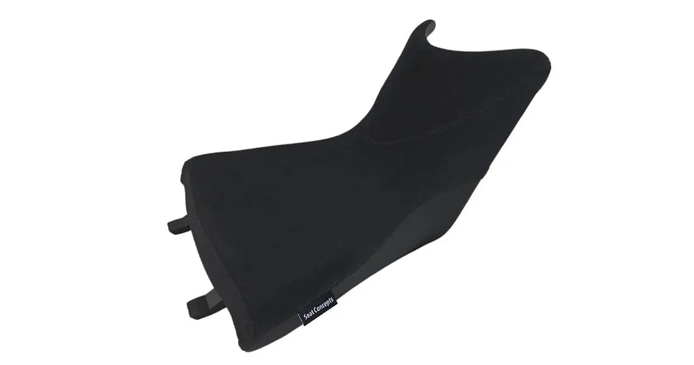 Seat Concepts Komfort Foam & Cover Kit mit Soziusbezug Husqvarna Norden 901, Fahrersitz, Black Diamante, Seiten Black Luna