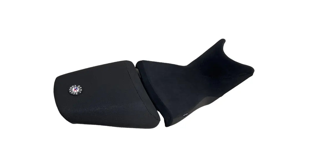 Seat Concepts Komfort Foam &amp; Cover Kit Husqvarna Norden 901, Black Diamante, Seiten Black Luna (Abbildung mit Soziusbezug)