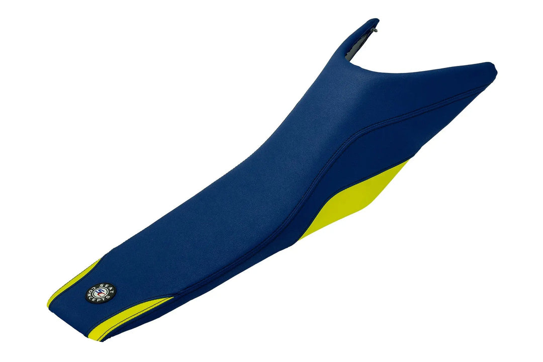 Seat Concepts Komfort-Sitzbank Husqvarna 701 Enduro / Supermoto, Navy Blue Luna, Naht schwarz