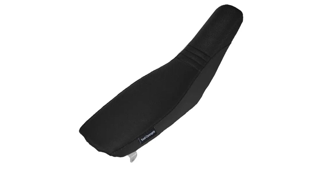 Seat Concepts Komfort Foam &amp; Cover Kit Kawasaki KX450F / KX250F, Black Sandpaper, Seiten Black Carbon Fiber, Naht schwarz