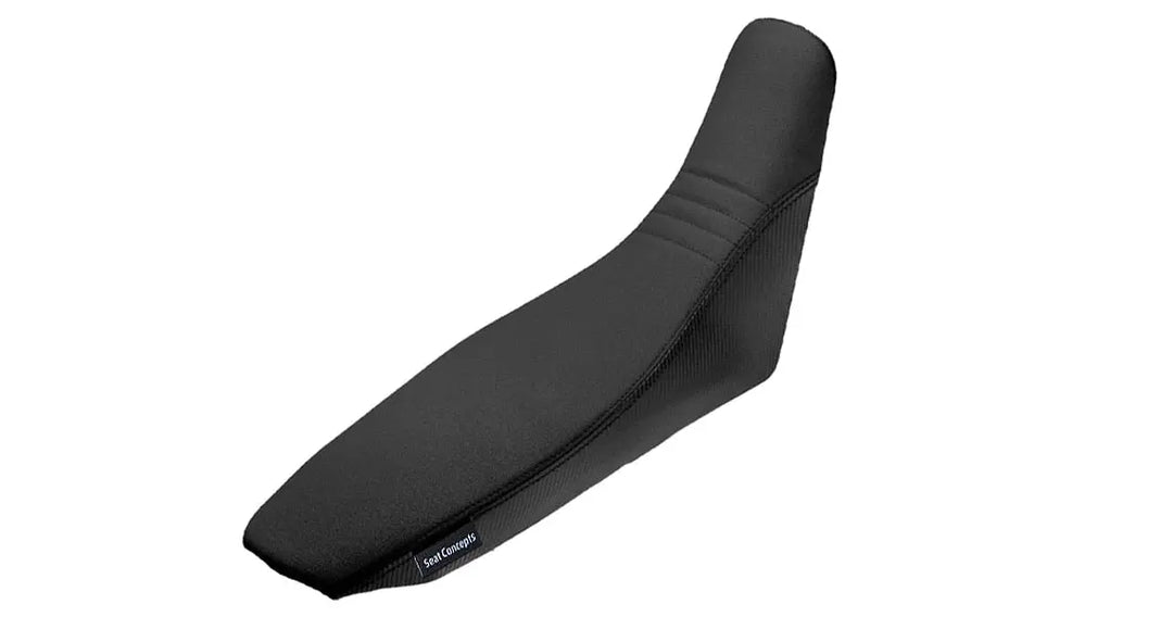 Seat Concepts Komfort-Sitzbank Kawasaki KLX250, Black Sandpaper, Seiten Black Carbon Fiber