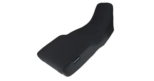 Seat Concepts Komfort-Sitzbank Kawasaki KLR650, Black Sandpaper, Seiten Black Carbon Fiber