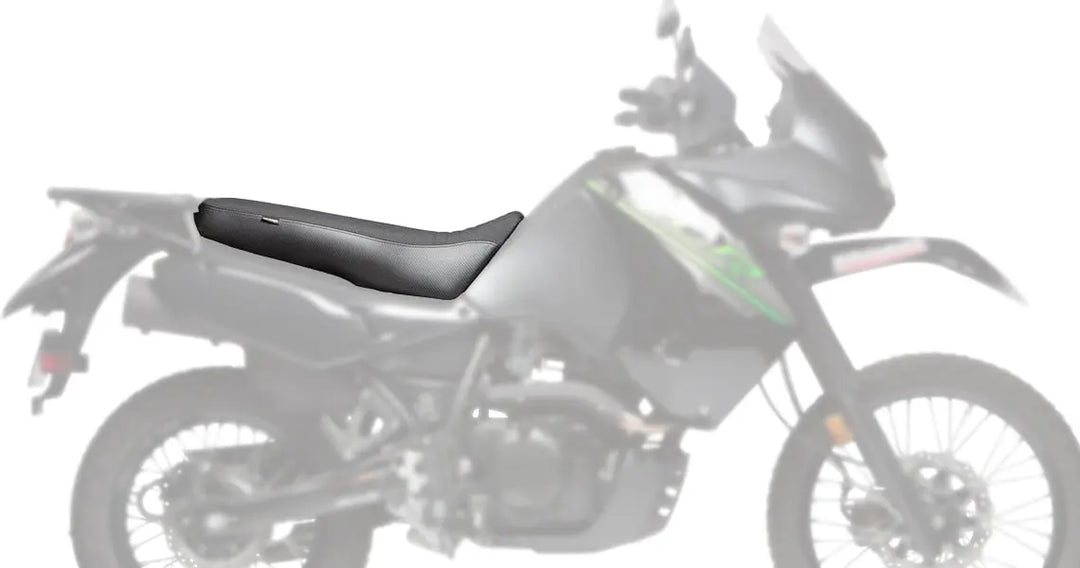 Seat Concepts Komfort-Sitzbank Kawasaki KLR650, Black Carbon Fiber