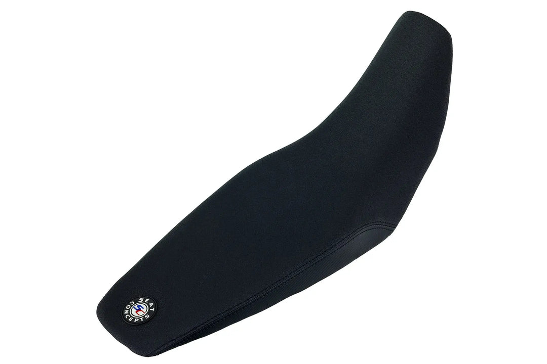 Seat Concepts Komfort-Sitzbank Kawasaki KLX230R S, Black Sandpaper, Seiten Black Carbon Fiber