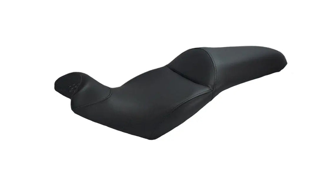 Seat Concepts Komfort Foam &amp; Cover Kit Kawasaki Versys 650, Black Sandpaper, Seiten Black Carbon Fiber