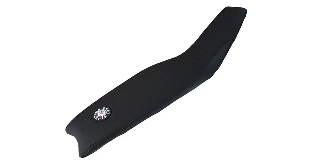 Seat Concepts Komfort-Sitzbank KTM EXC-F / EXC / SX-F / SX, Black Semi-Grip, Seiten Black Carbon Fiber, Naht schwarz