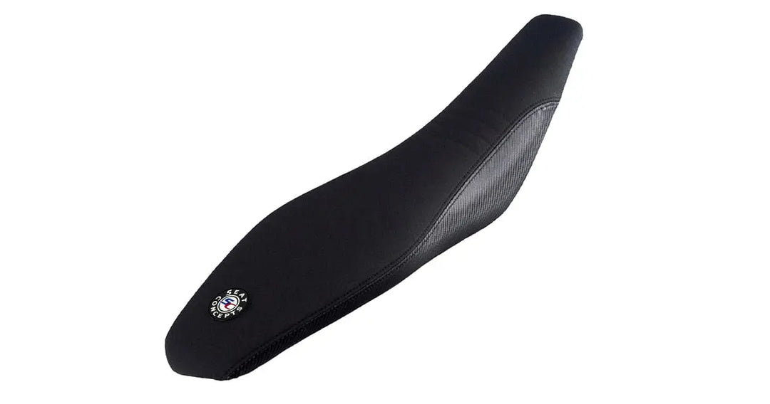 Seat Concepts Komfort-Sitzbank XL KTM EXC-F / EXC / SX-F / SX, Black Sandpaper, Seiten Black Carbon Fiber, Naht schwarz