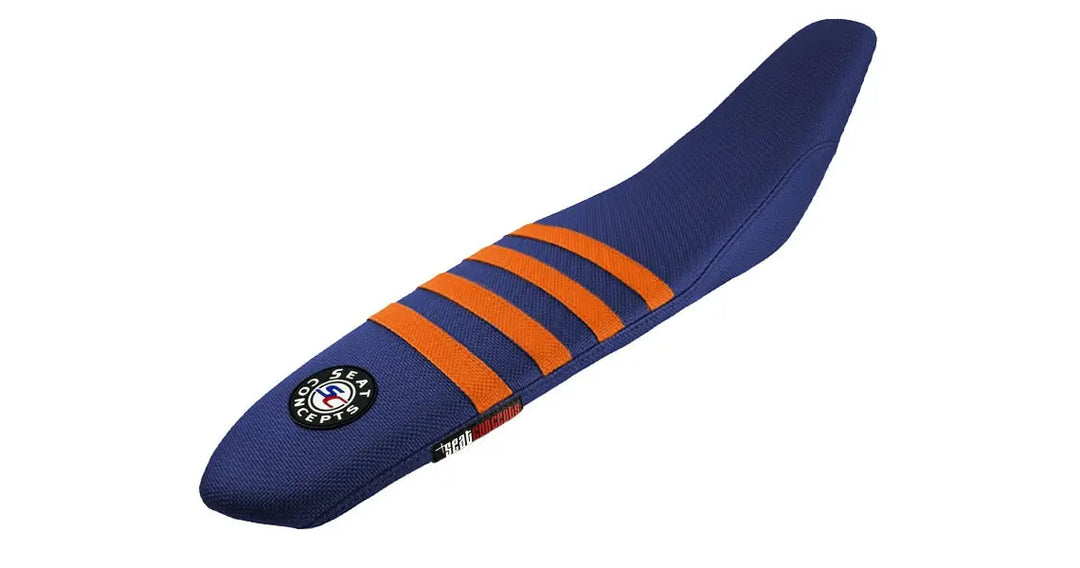 Seat Concepts Element Sitzbank KTM EXC-F / EXC / SX-F / SX, Cobalt Blue Wire / Cobalt Blue Wire / Orange Wire